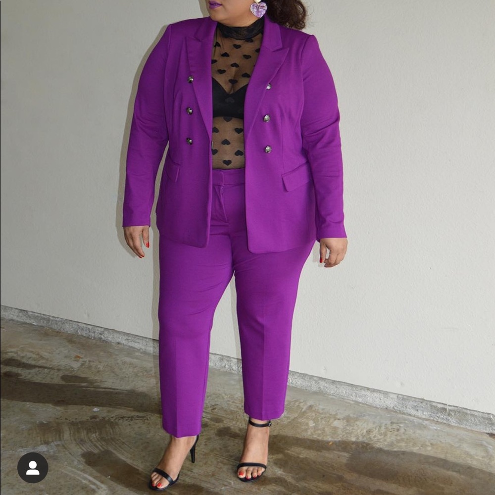 Lane Bryant Magenta Suit